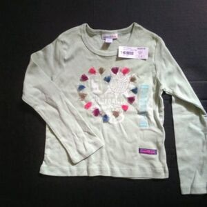 New NWT NAARTJIE Green Long Sleeve Heart Shirt 5